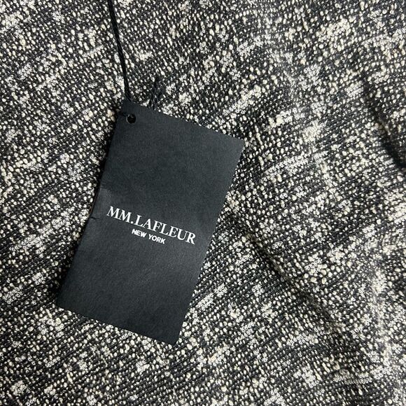 MM Lafleur Lydia Boucle Twisted Strap Tweed Knit Sheath Dress Gray Size 1A NWT - Picture 6 of 14